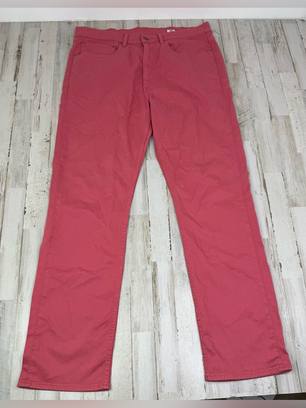 Cremieux Classics Men’s Pink / Coral Chino Pants 38x32 Straight Leg Flat